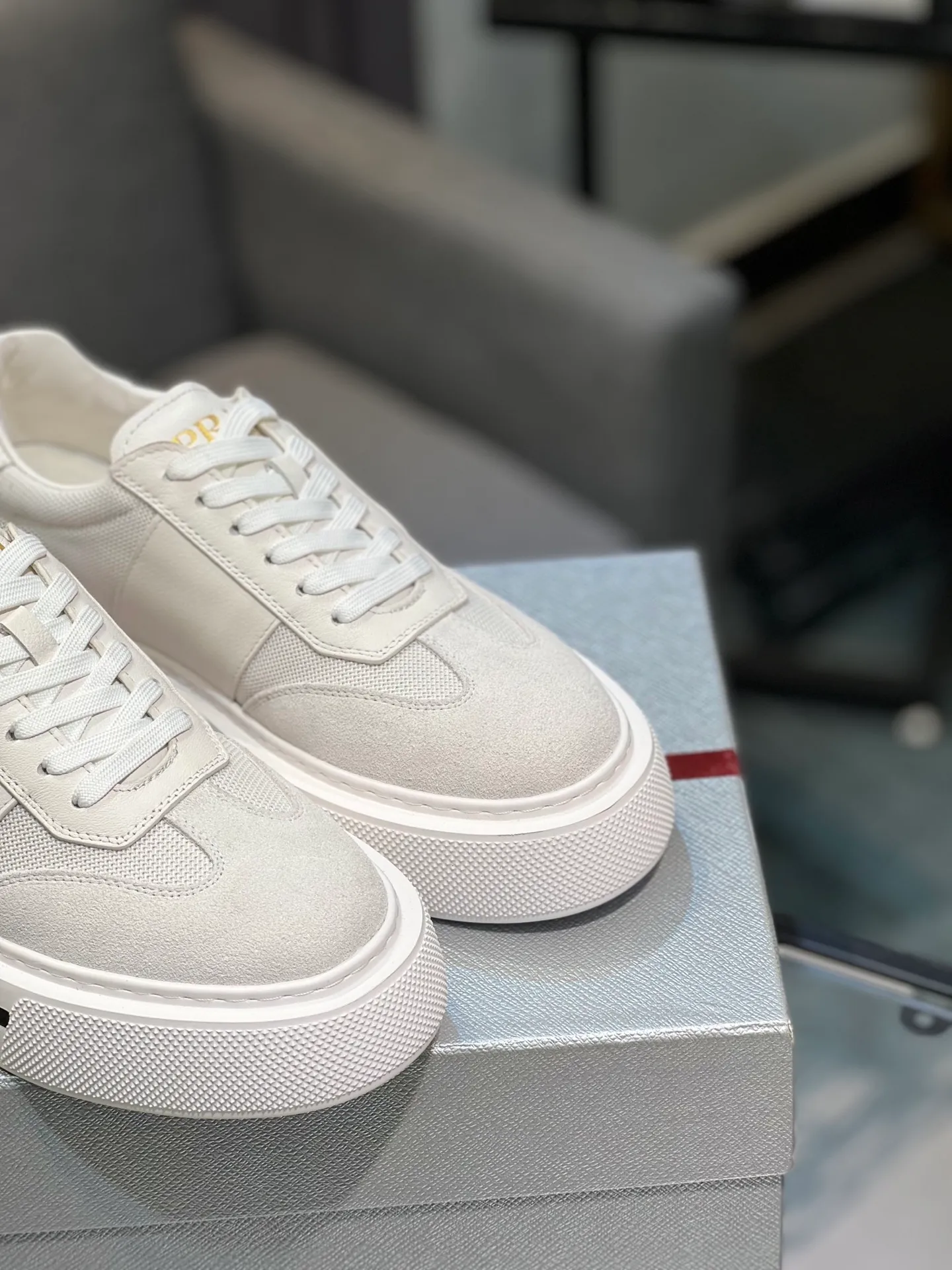 Men's shoes 💰580 [PRADA] Men's shoes are popular in the counter, the official website is synchronized, 1 high-quality shipment ✔️ Original frosted cowhide + cowhide lining, 1🆚1 replica, original sole, 38-45 (45 customized, non-refundable)